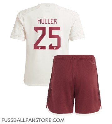 Bayern Munich Thomas Muller #25 Replik 3rd trikot Kinder 2023-24 Kurzarm (+ Kurze Hosen)